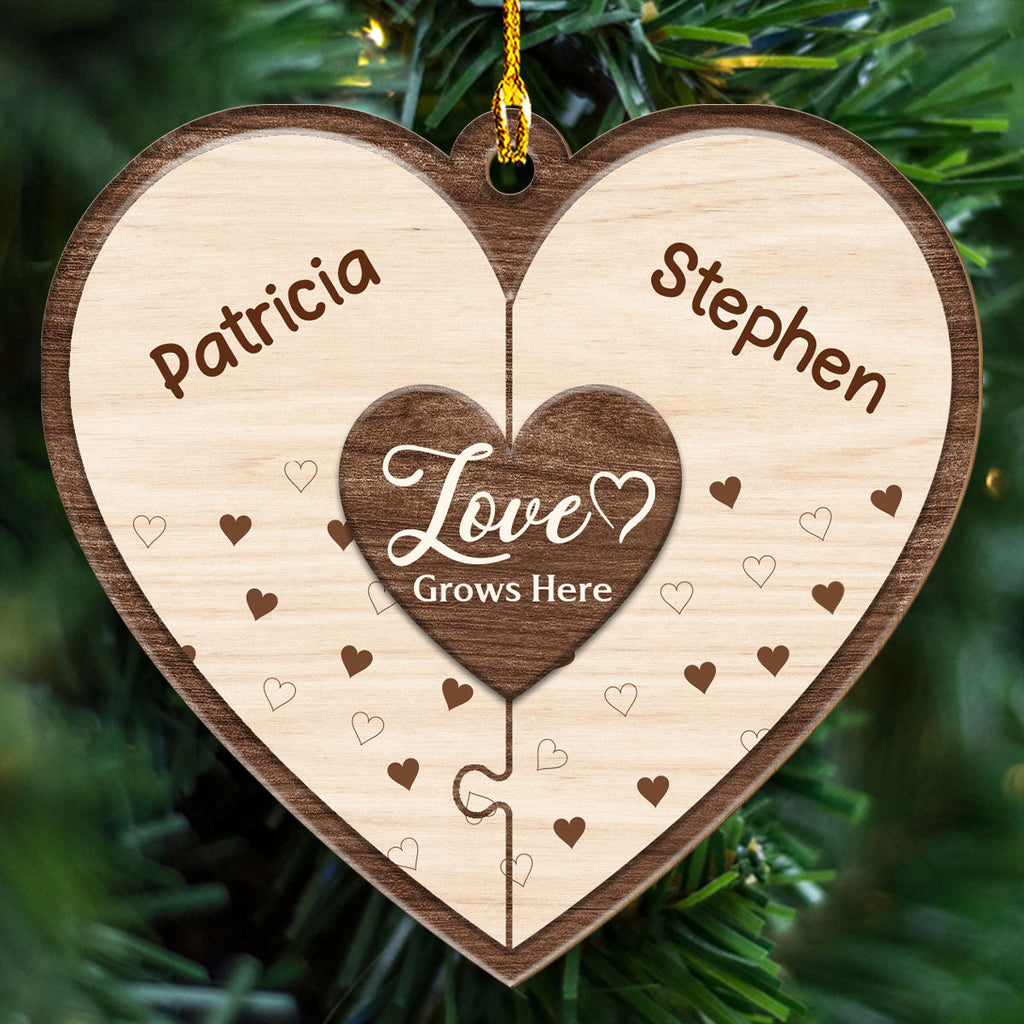 Together We Make Family - Personalized 1-layered Wood Ornament