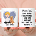 Custom Christmas Birthday Gifts For Dog Lovers • Love You The Most - Personalized Coffee Mug