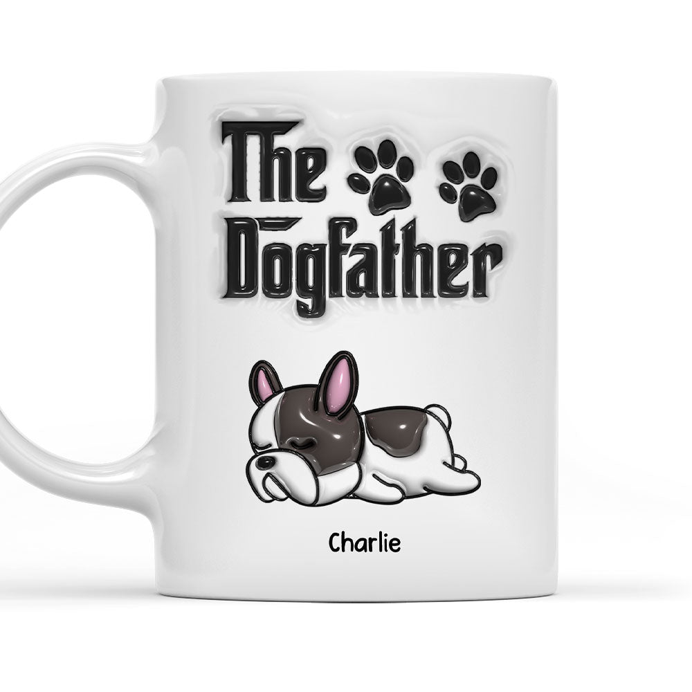 Custom Photo Christmas Birthday Gifts For Dog Lovers • Dog Father Dog Mother - Personalized 3D Inflated Effect Mug
