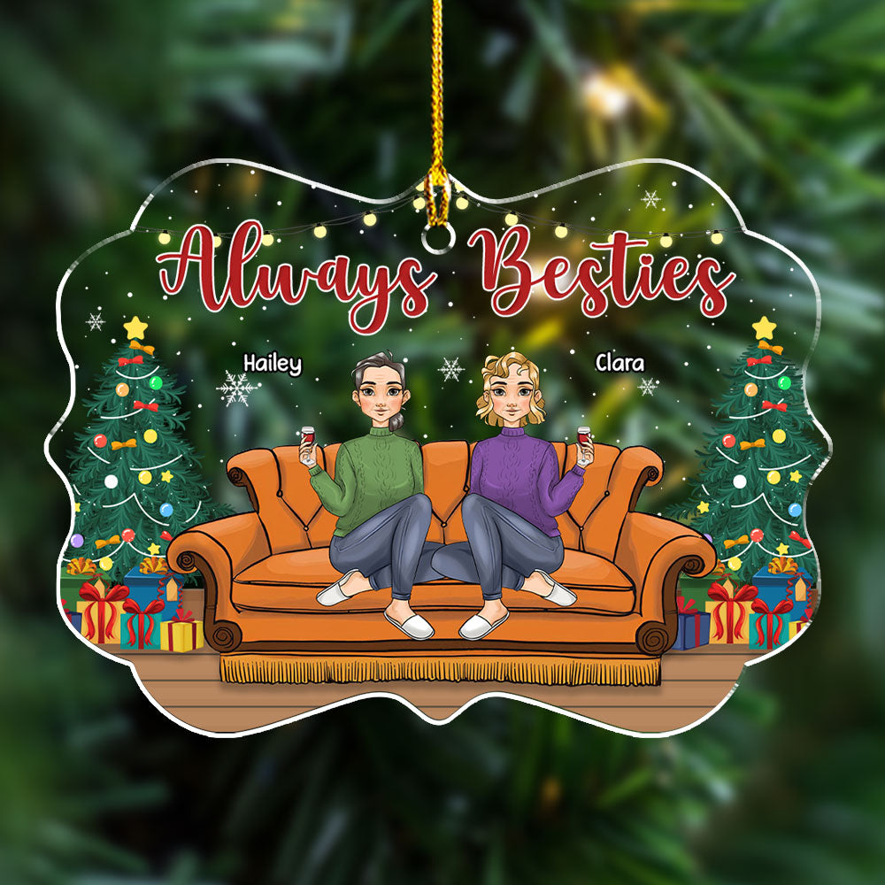 Always Sisters - Personalized Acrylic Ornament