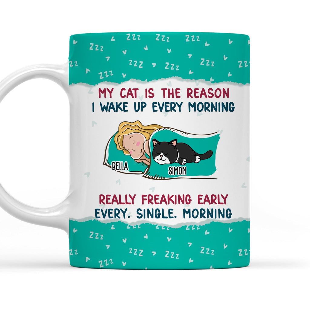 Custom Mother's day Birthday Gifts For Cat Mom, Cat Lovers • The Reason - Personalized Coffee Mug