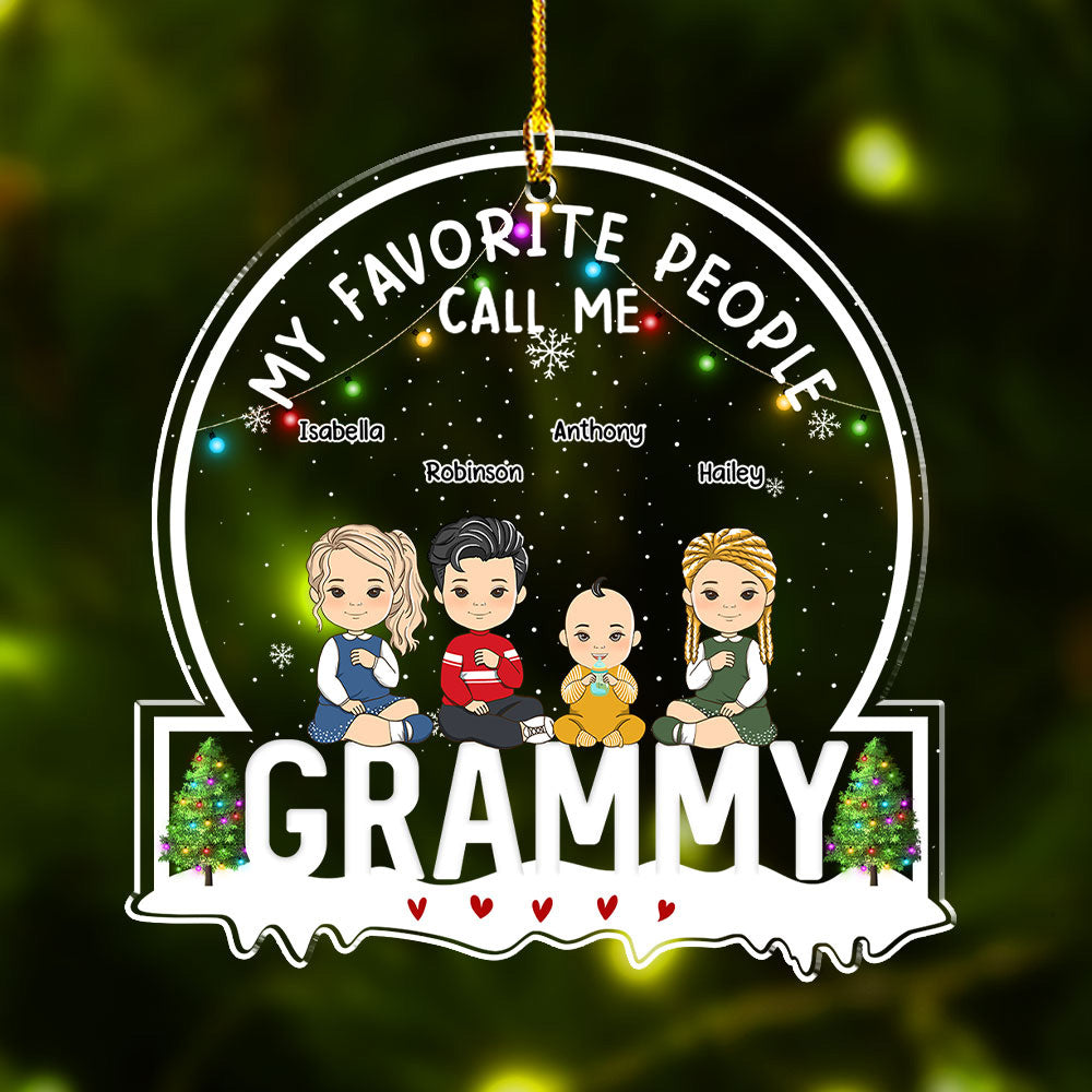 My Favorite People - Personalized Acrylic Ornament