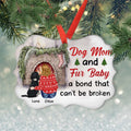 Custom Christmas Decor Home Birthday Gifts For Dog Mom, Dog Lovers • Dog Mom & Fur Baby - Personalized Aluminum Ornament