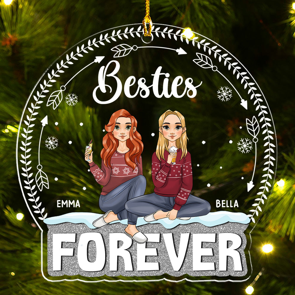 Forever Besties - Personalized Acrylic Ornament