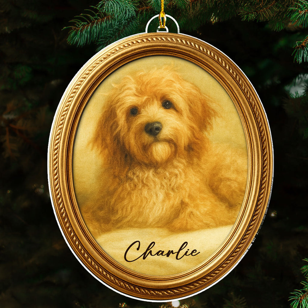 Custom Christmas Memorial Sympathy Gifts For Dogs, Cats • Paws In Heaven - Personalized Acrylic Ornament