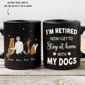 Custom Mother's day Birthday Gifts For Dog Mom, Dog Lovers • Stay At Home With Dog - Personalized Coffee Mug