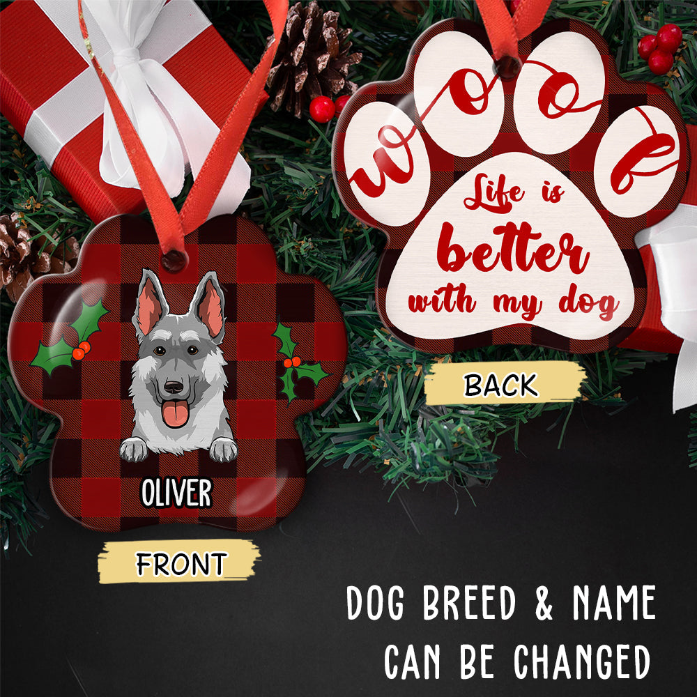 Life Is Better - Personalized Aluminum Ornament