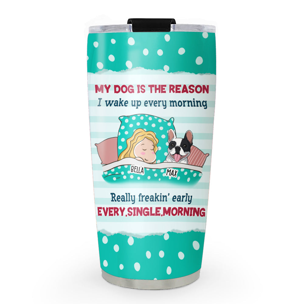 Custom Christmas Birthday Gifts For Dog Lovers • The Reason - Personalized Tumbler