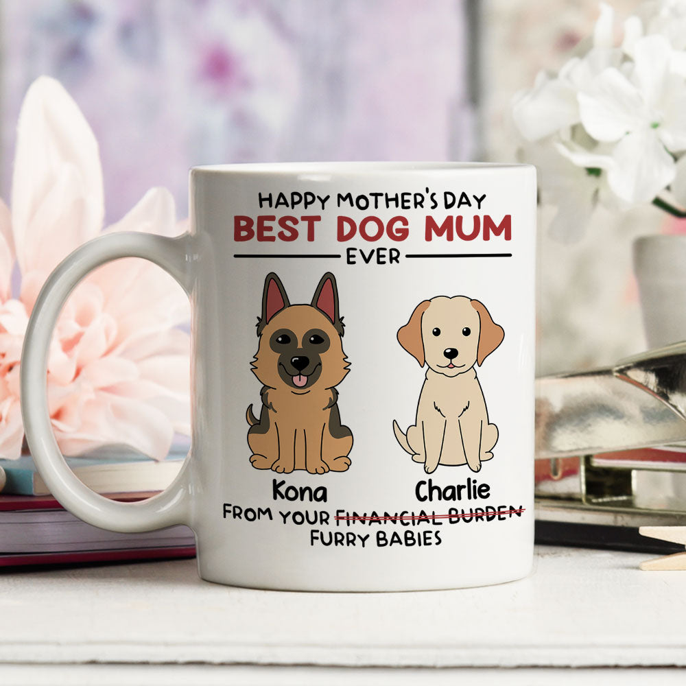 Custom Photo Christmas Birthday Gifts For Dog Lovers • The Best Dog Ever Is Your Furry Baby - Personalized Coffee Mug