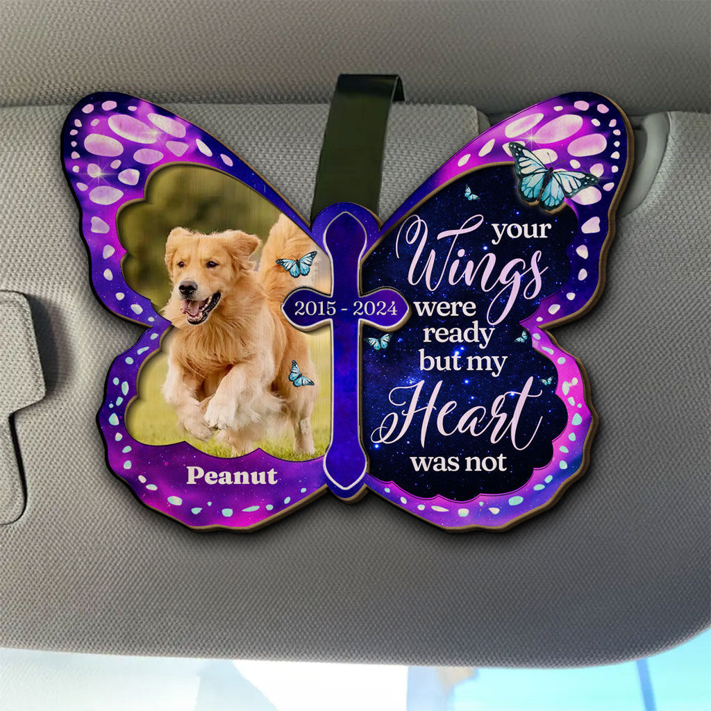 Always Beside You Ver Pet - Personalized Car Visor Clip
