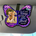 Always Beside You Ver Pet - Personalized Car Visor Clip
