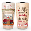 Custom Christmas Birthday Gifts For Dog Lovers • Life Without Charlie - Personalized Tumbler