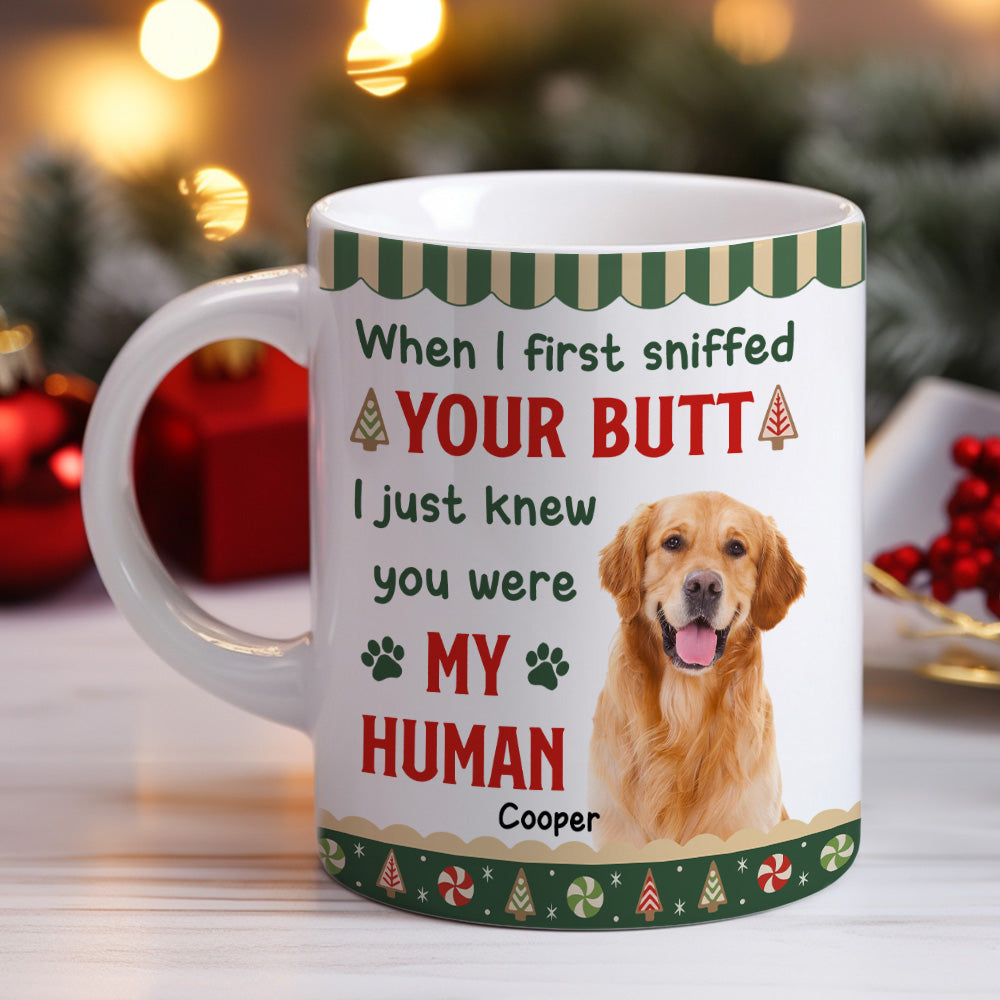 Custom Photo Christmas Birthday Gifts For Dog Lovers • I Just Knew Photo - Personalized Coffee Mug