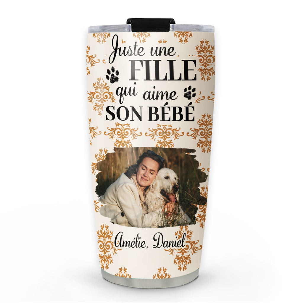 Custom Photo Christmas Birthday Gifts For Pet Mom, Pet Lovers • Gobelet Personnalisé - Animal Citrouille d'Automne Photo