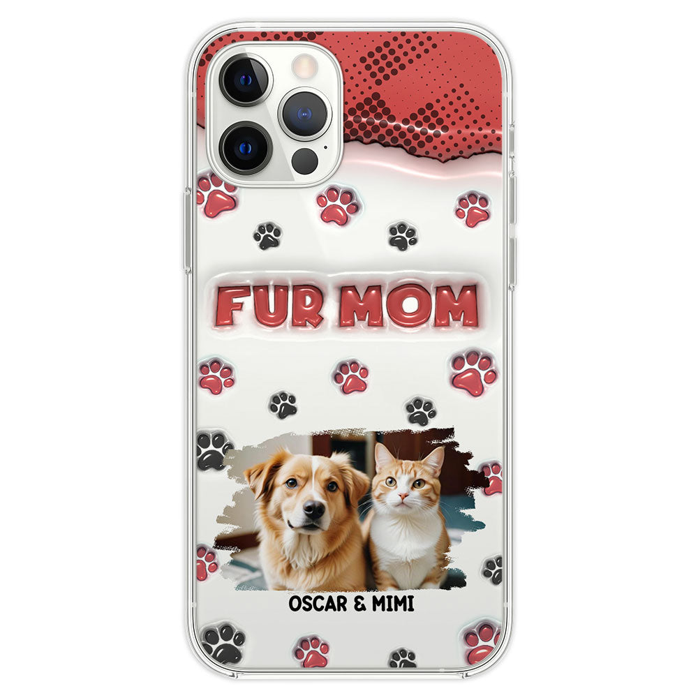 Fur Mom Version Photo - Personalized 3D Inflated Effect Phone Case
