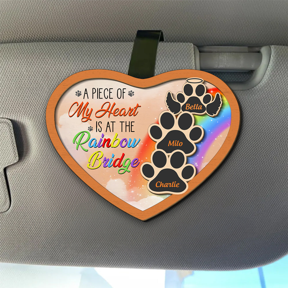 Rainbow Bridge - Personalized Car Visor Clip