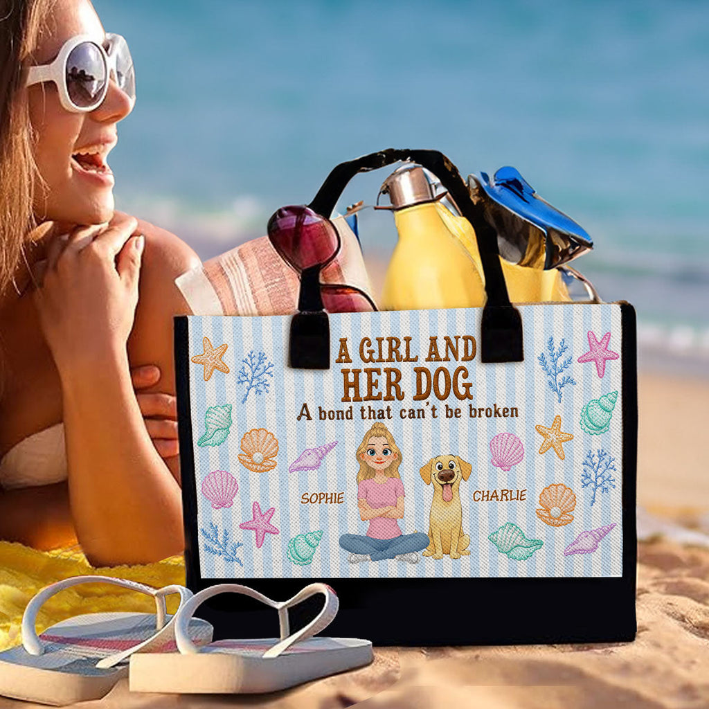 Bonding In Summer - Personalized Canvas Tote Bag