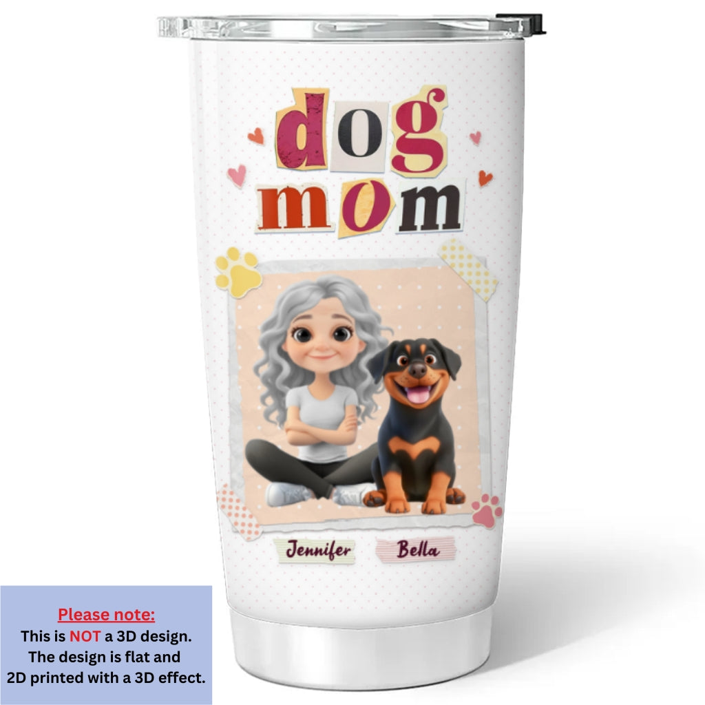 Custom Christmas Birthday Gifts For Dog Mom, Dog Lovers • Ever Best Mom - Personalized Tumbler