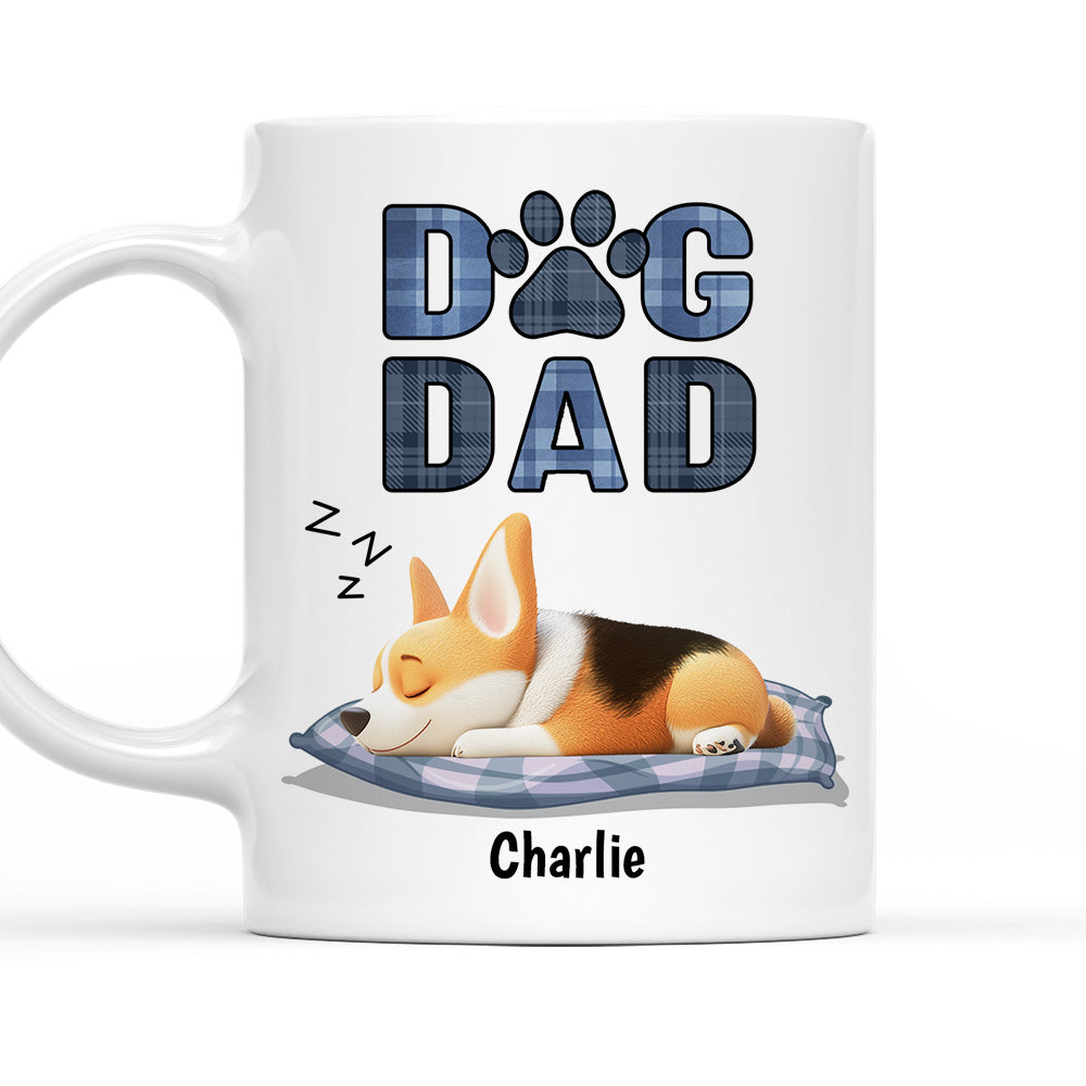 Custom Father's day Birthday Gifts For Dog Dad, Dog Lovers • Best Dog Dad - Personalized Coffee Mug