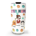 Custom Mother's day Birthday Gifts For Cat Mom, Cat Lovers • Fur Mom Summer - Personalized 3D Inflated Effect Tumbler