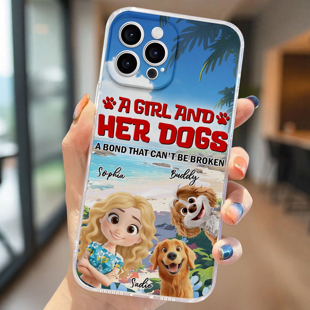 Dog And Mom Summer - Personalized Phone Case