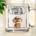 Custom Mother's Father's day Birthday Gifts For Dog Lovers • Adopted Me - Personalized Glass Mug