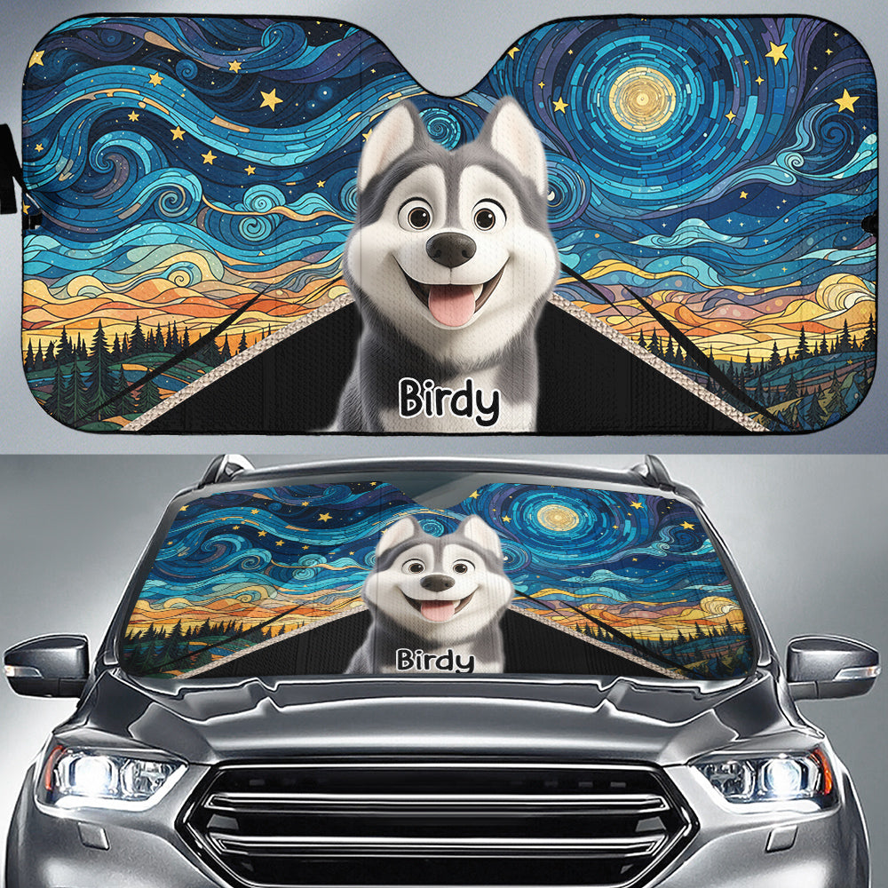 Custom Christmas Birthday Gifts Car Accessories for Dog Parents • Go Together - Personalized Car Sunshade