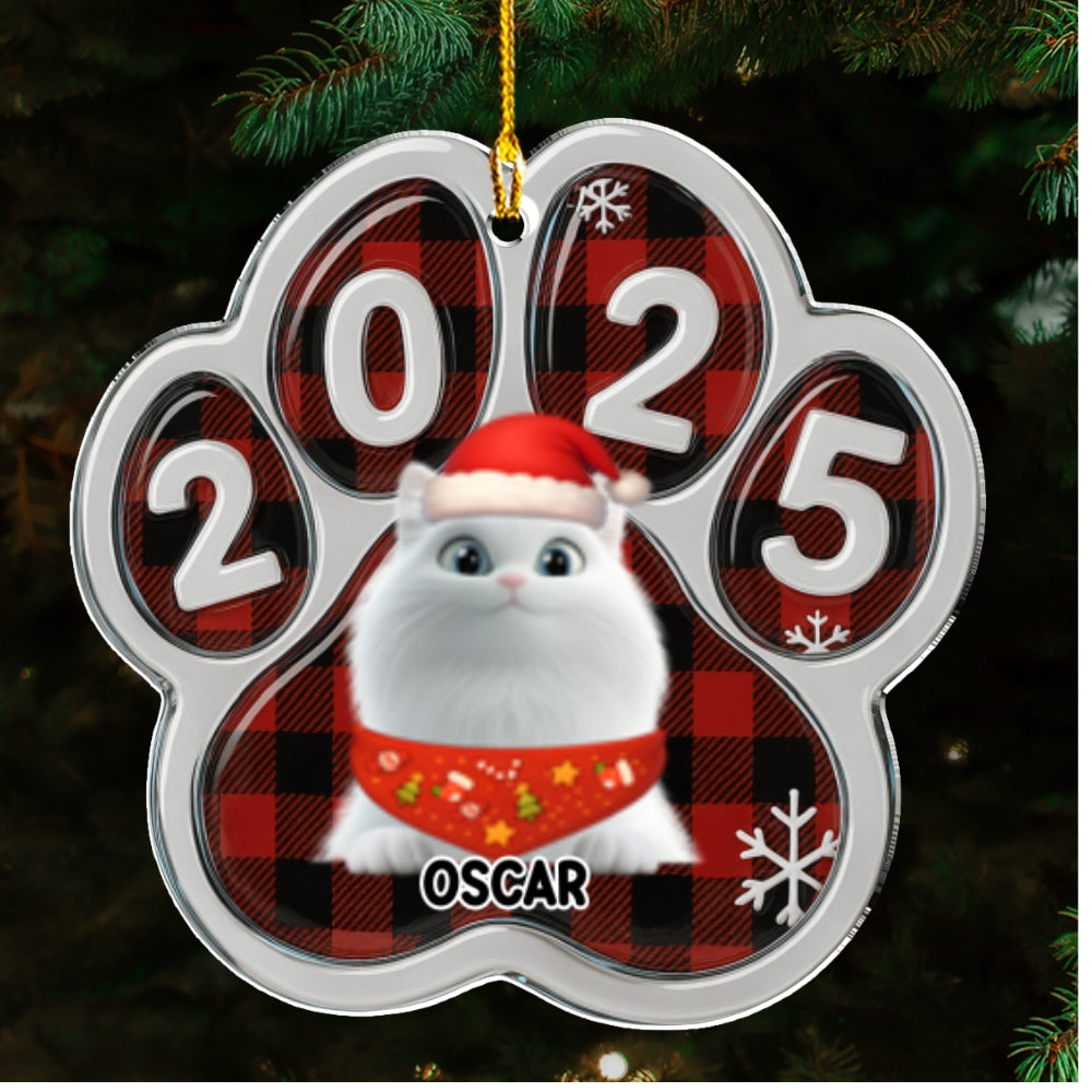 Custom Christmas Decor Home Birthday Gifts For Cat Lovers • Meowy Catmas People - Personalized Acrylic Ornament