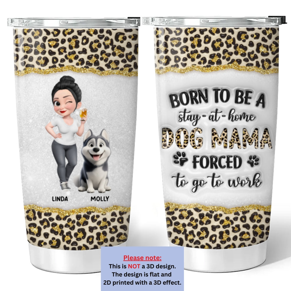 Custom Christmas Birthday Gifts For Dog Mom, Dog Lovers • Golden Mom - Personalized 3D Inflated Effect Tumbler