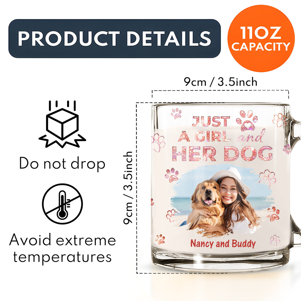 Custom Photo Christmas Birthday Gifts For Dog Mom, Dog Lovers • You Are The Miracle Photo - Personalized 3D Inflated Effect Glass Mug