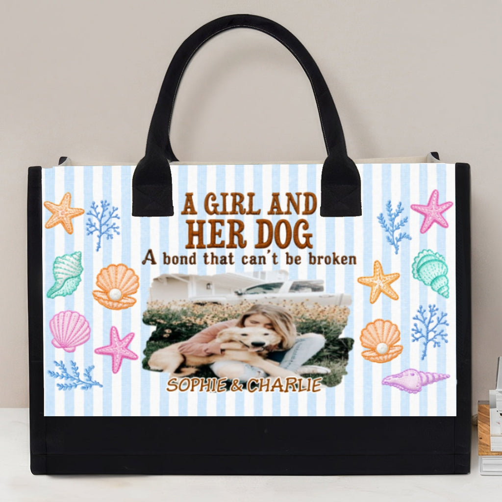 Bonding In Summer Photo - Personalized Canvas Tote Bag