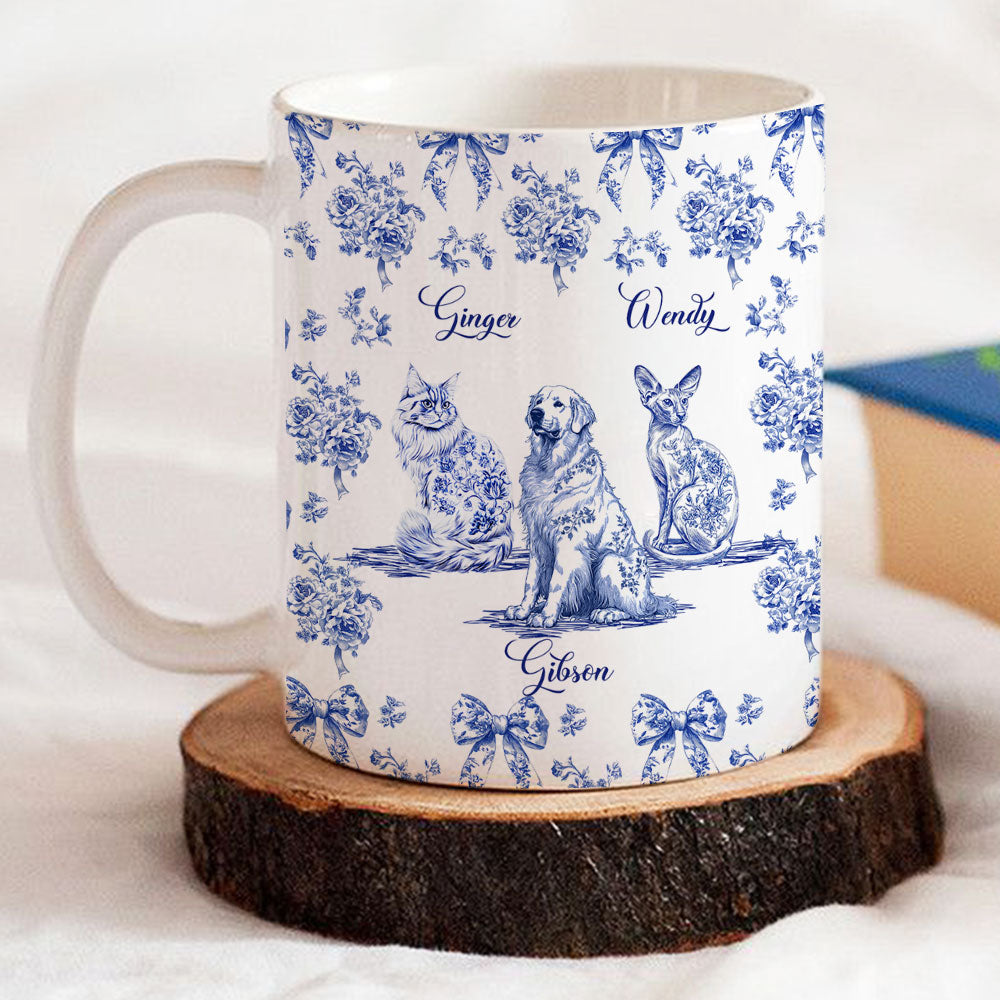 Custom Christmas Birthday Gifts For Dog Mom, Dog Lovers • Fond Of You Pet Ver - Personalized Coffee Mug