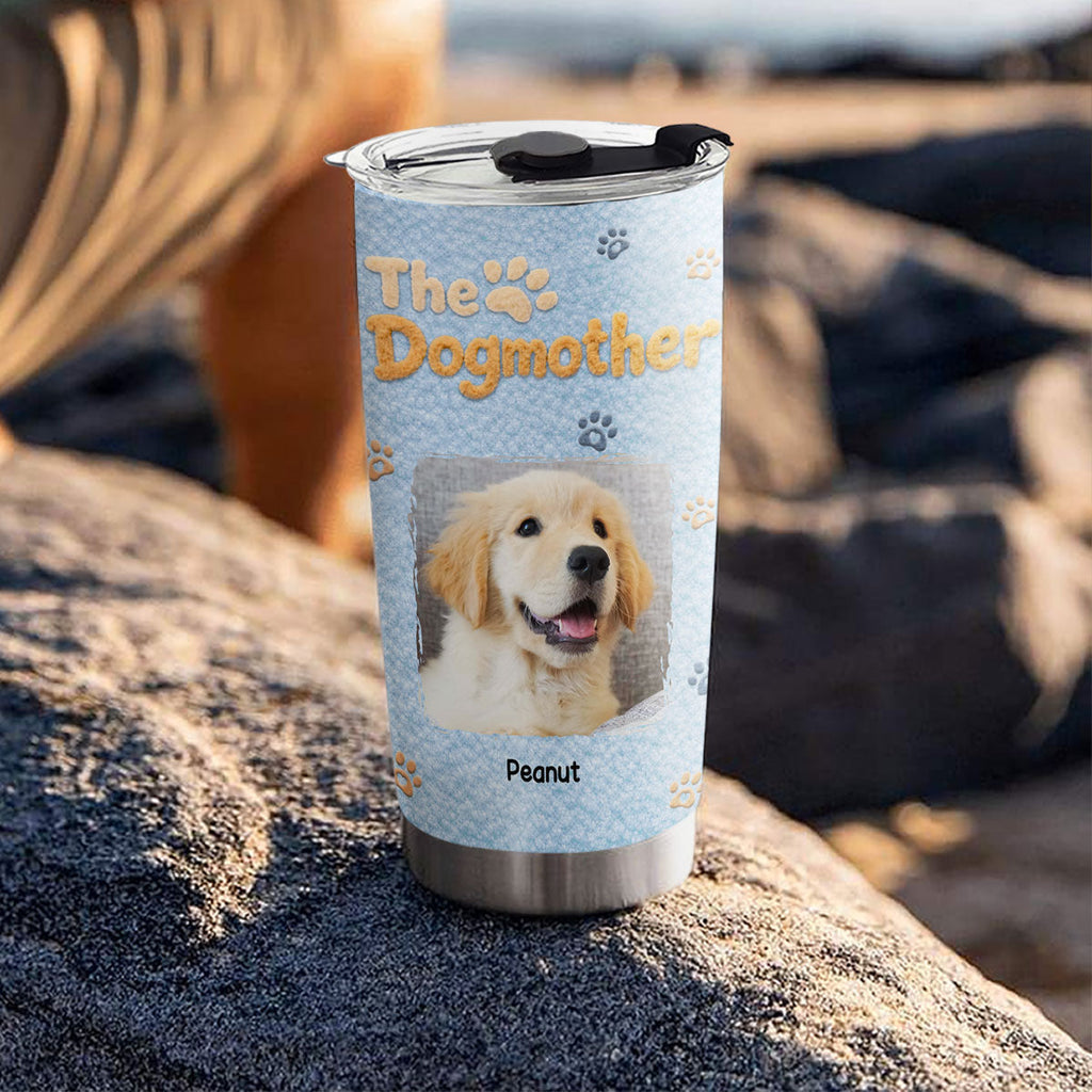 Custom Photo Christmas Birthday Gifts For Dog Mom, Dog Lovers • The Stuffy Dog Mother Photo - Personalized 3D Effect Tumbler