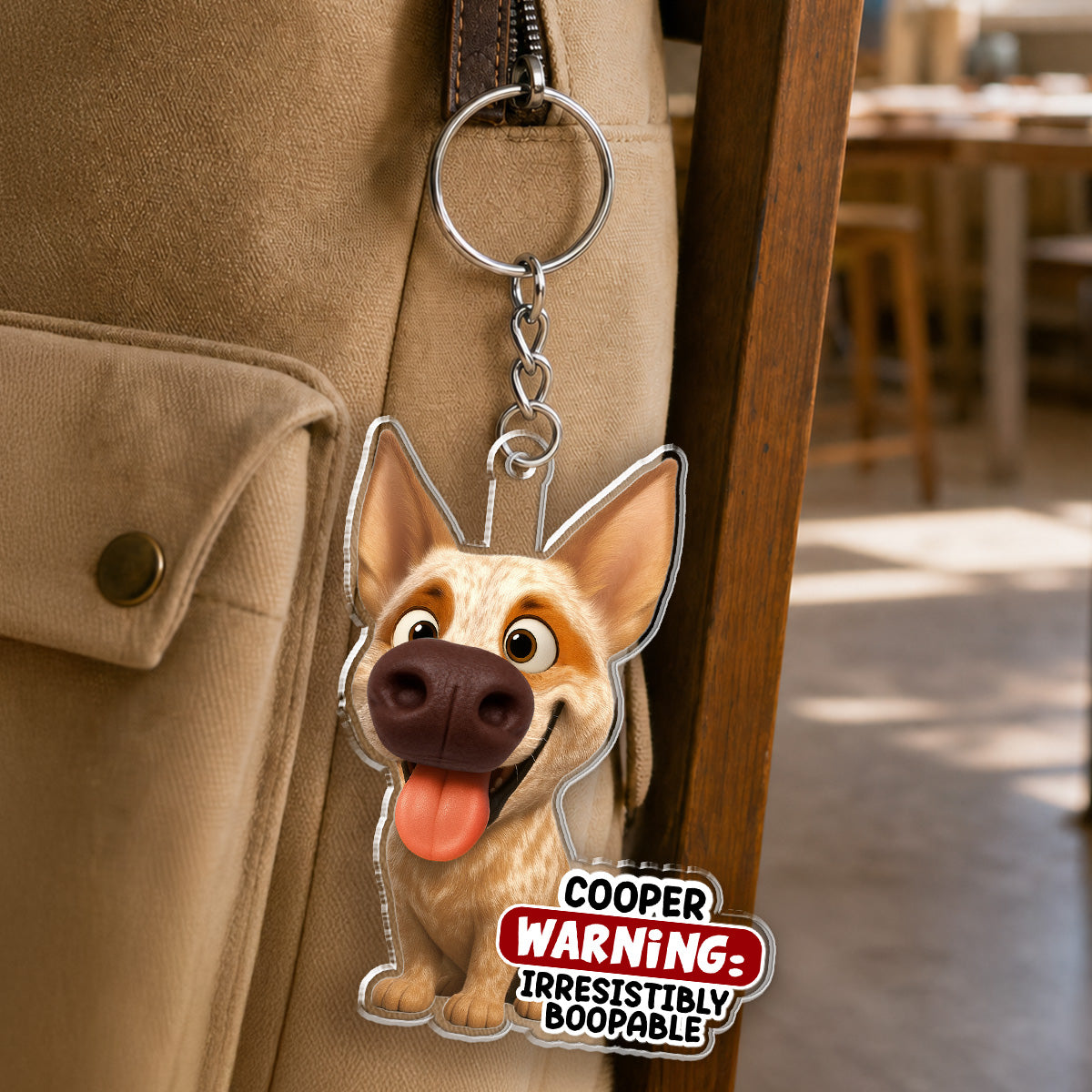 Squeeze My Snoot - Personalized Nose Squishy Keychain