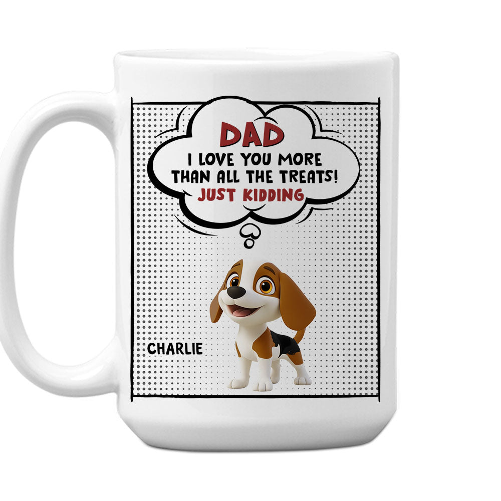 Custom Mother's Father's day Birthday Gifts For Dog Lovers • All The Treats - Personalized Coffee Mug
