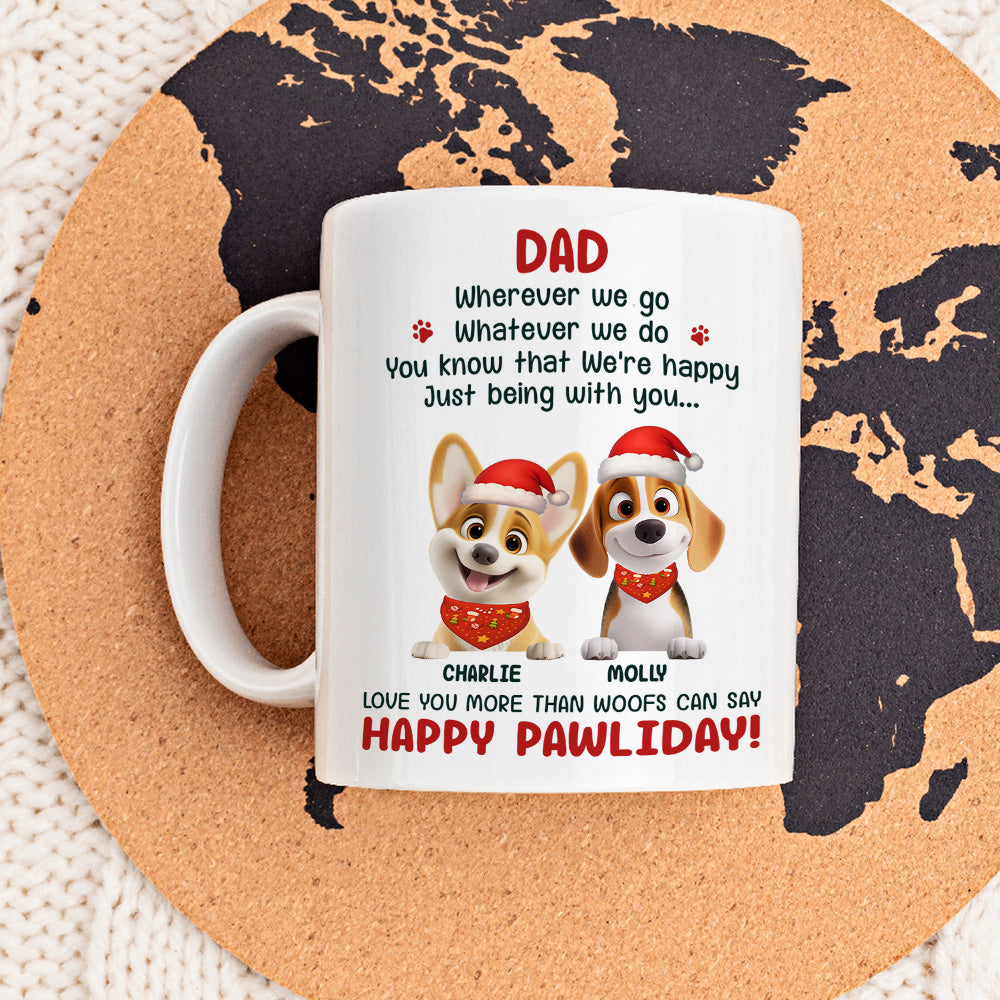 Custom Christmas Birthday Gifts For Dog Lovers • More Than Woofs Can Say - Personalized Coffee Mug
