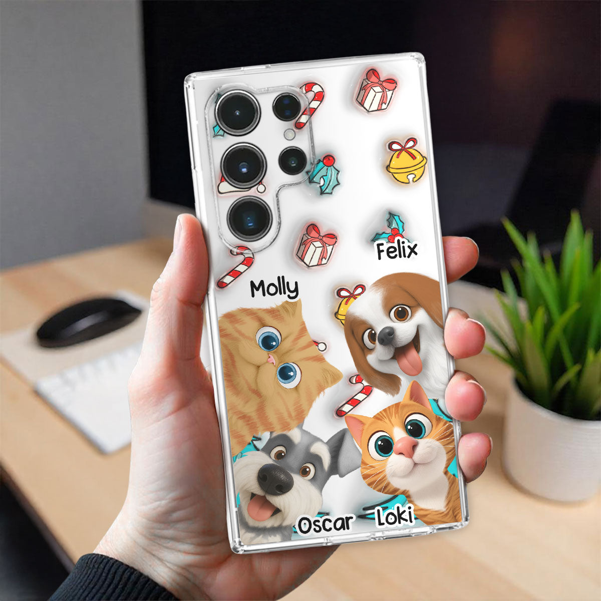 Santa Is Coming For Us - Personalized 3D Inflated Effect Phone Case