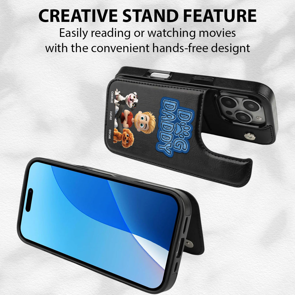 The Dog Dad - Personalized Leather Phone Case