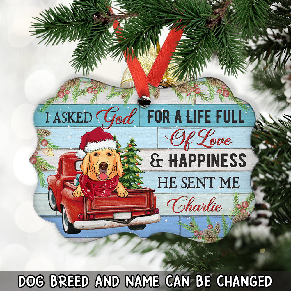Life Full Of Love - Personalized Aluminum Ornament