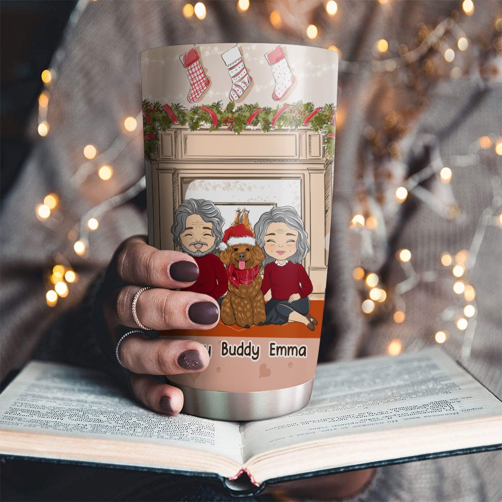 Custom Christmas Birthday Gifts For Dog Lovers • Life Without Charlie - Personalized Tumbler