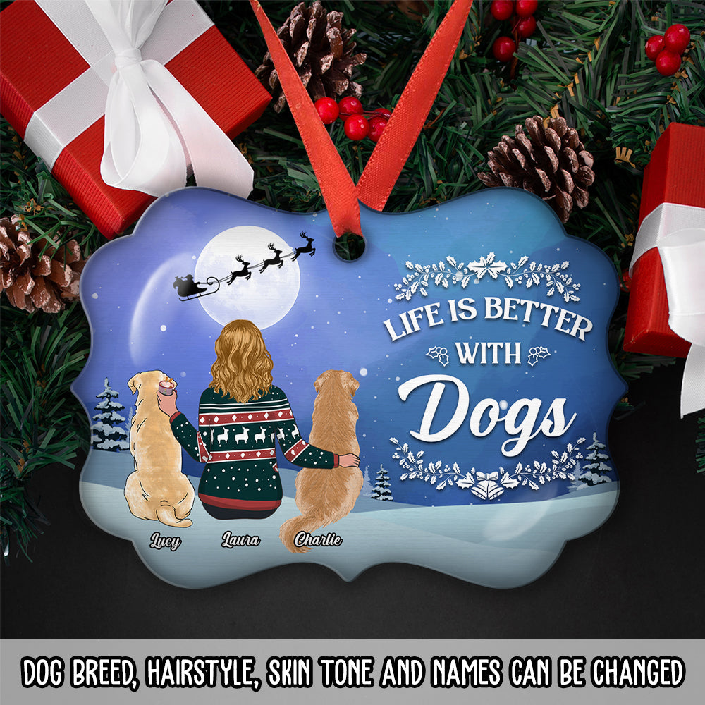 Life Is Better Christmas - Personalized Aluminum Ornament