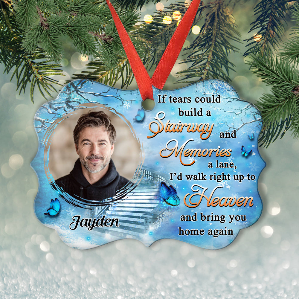 Up To Heaven - Personalized Aluminum Ornament