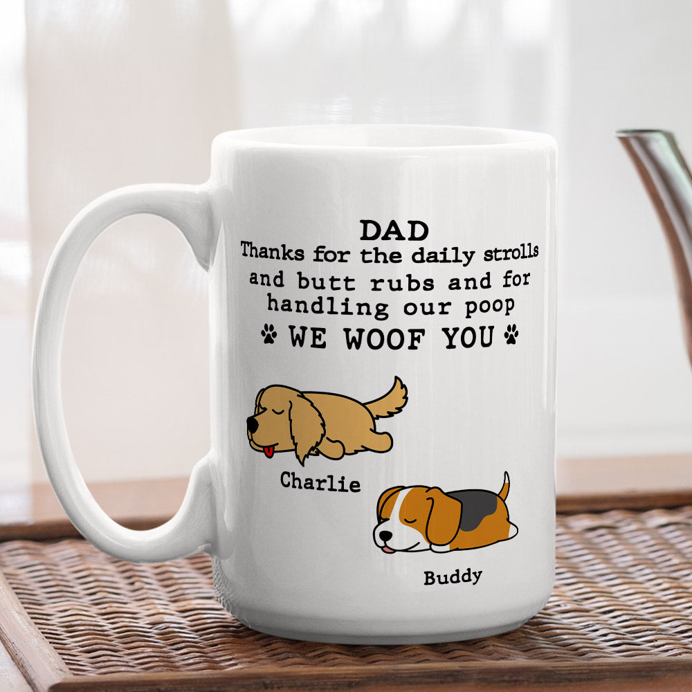 Custom Christmas Birthday Gifts For Dog Lovers • Handling My Poop - Personalized Coffee Mug