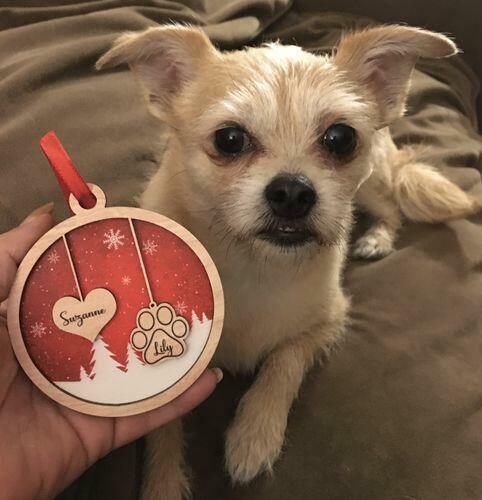 Family Ornament - Personalized 2-layered Wood Ornament