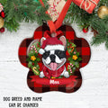 Custom Christmas Decor Home Birthday Gifts For Dog Mom, Dog Lovers • Christmas Dog Name - Personalized Aluminum Ornament