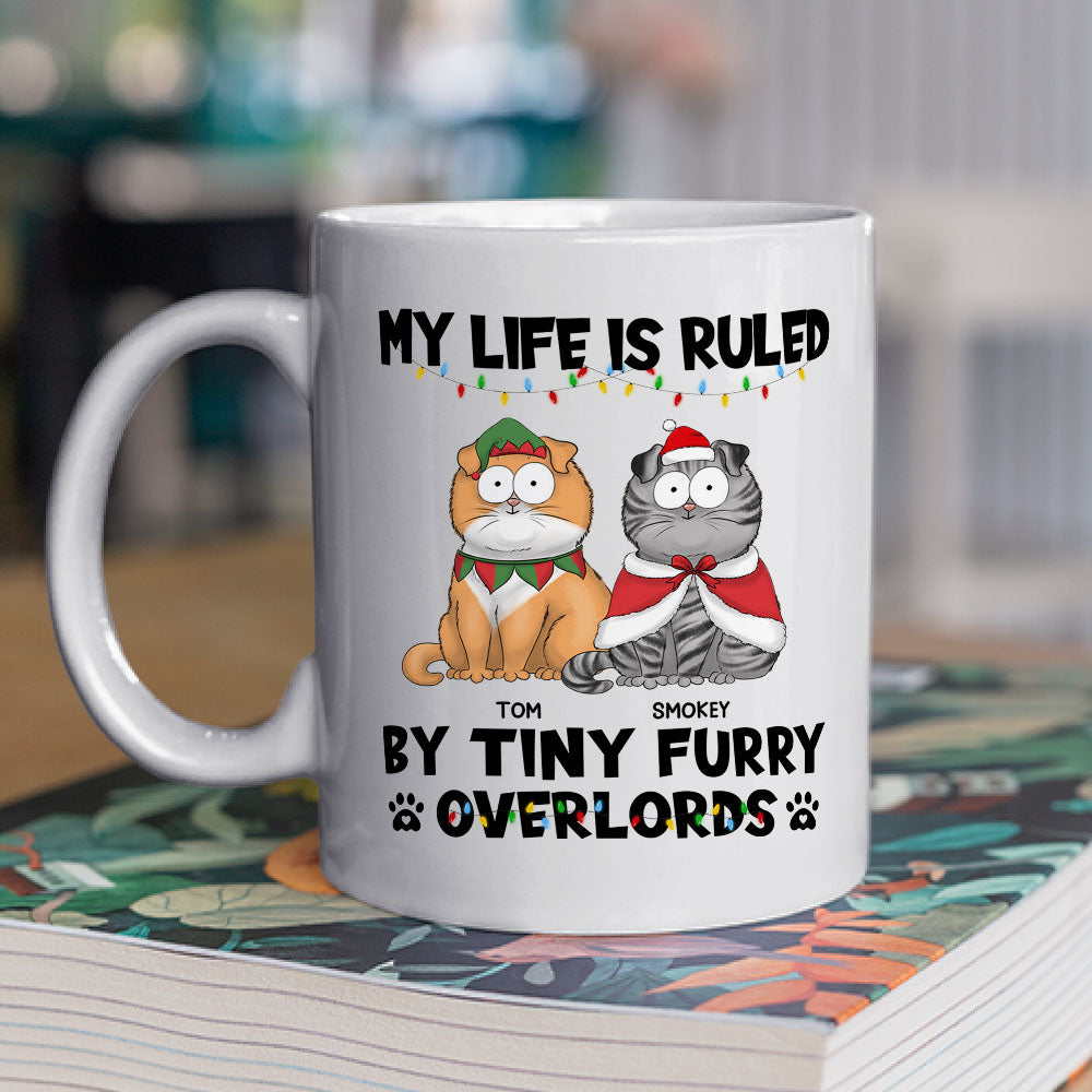 Custom Mother's day Birthday Gifts For Cat Mom, Cat Lovers • Cute Overlords - Personalized Coffee Mug