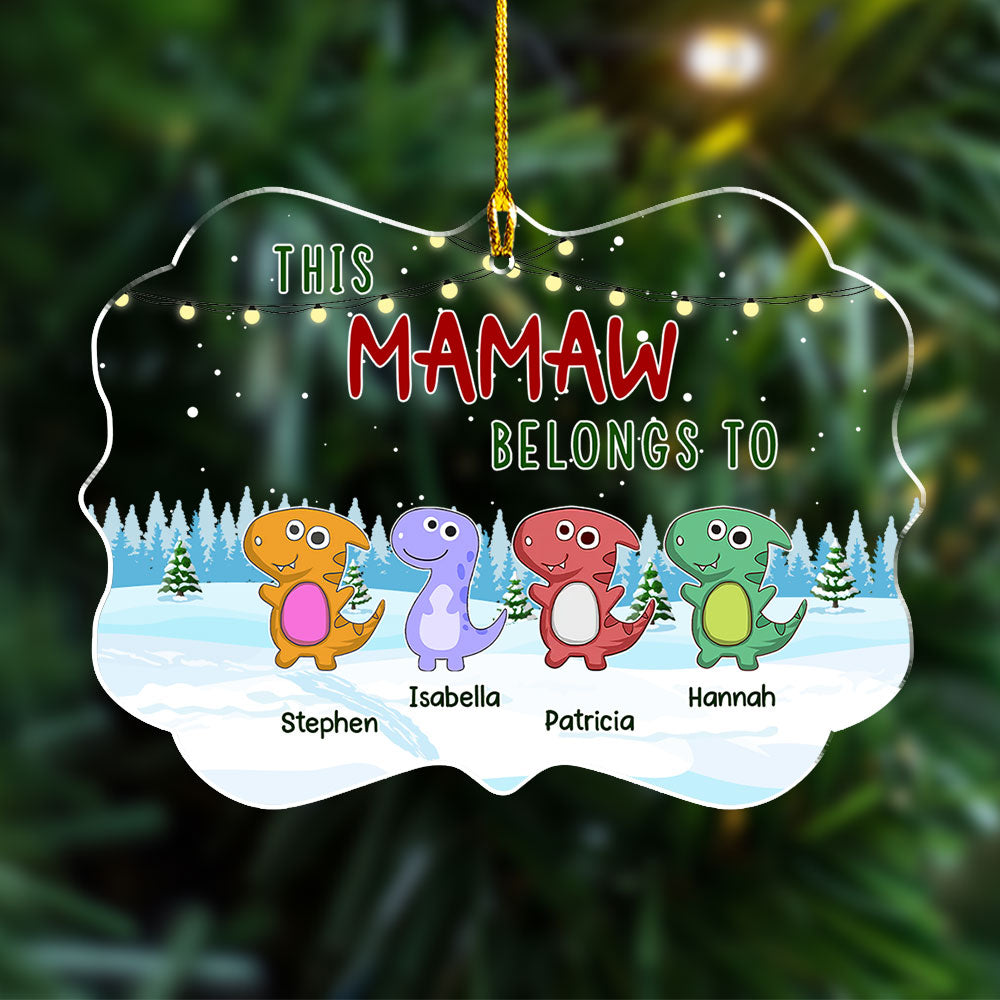 Belongs To - Personalized Acrylic Ornament