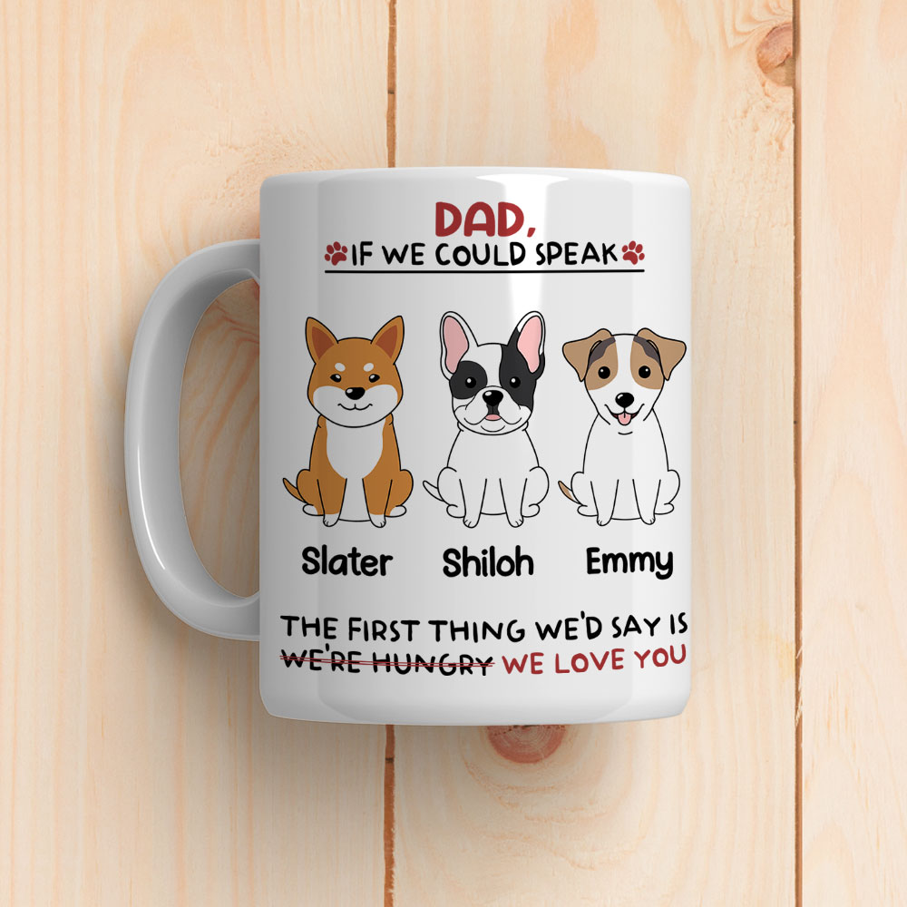 Custom Photo Christmas Birthday Gifts For Dog Lovers • I Would Say I Love You - Personalized Coffee Mug