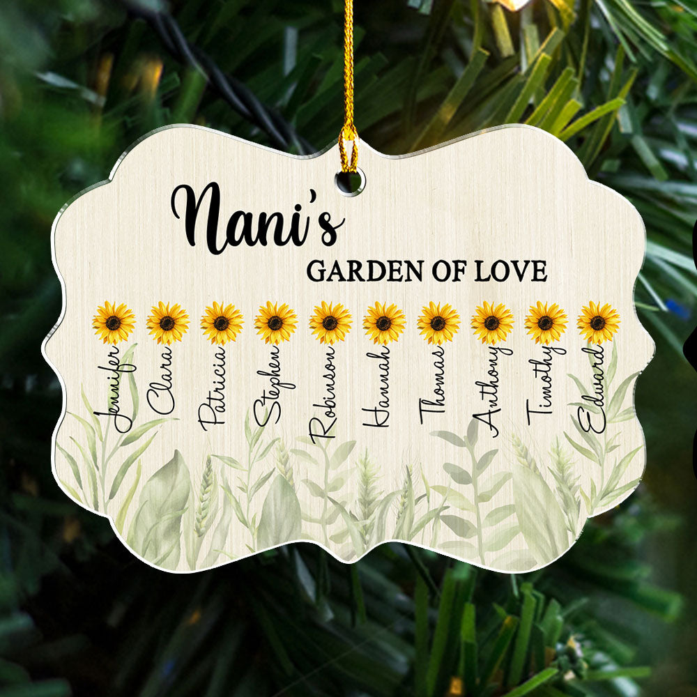 Garden Of Love - Personalized Acrylic Ornament