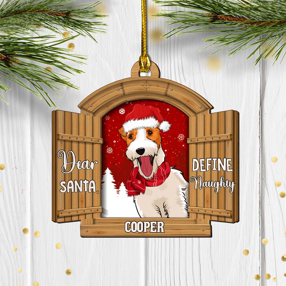 The Naughty - Personalized 2-layered Wood Ornament